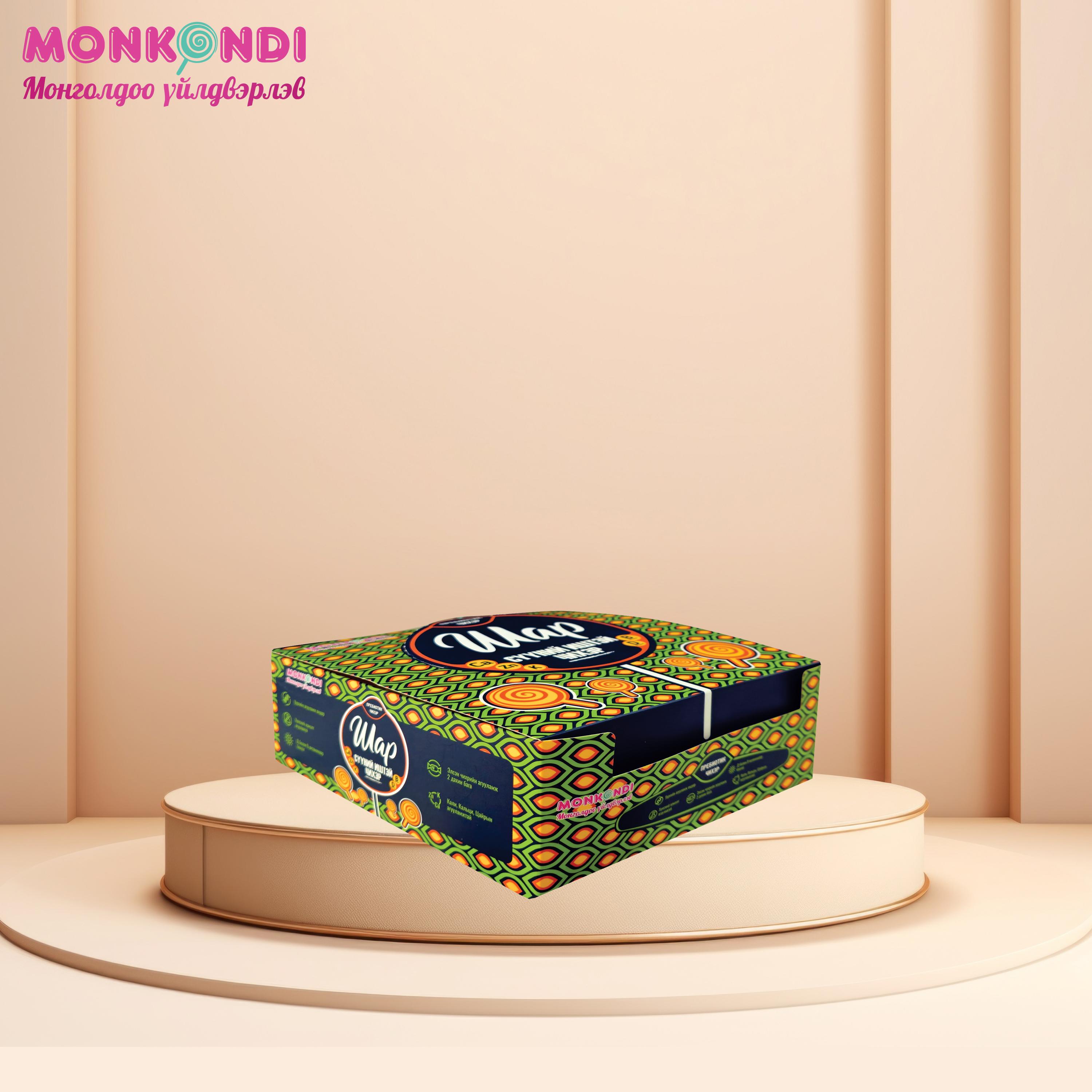 Шар сүүний иштэй чихэр