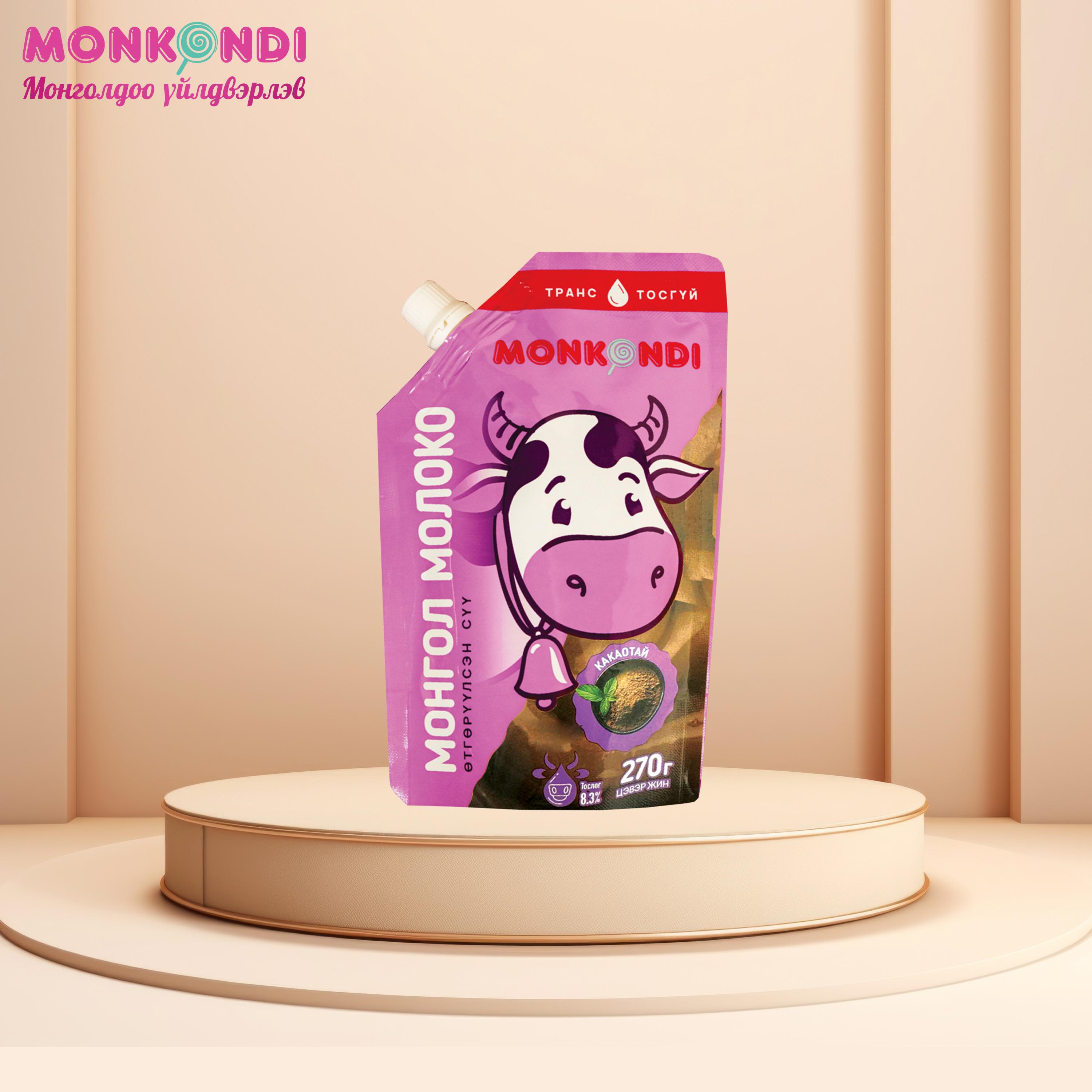Шар тостой Монгол Молоко /Какаотай/